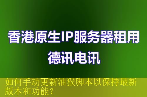 如何手动更新油猴脚本以保持最新版本和功能？