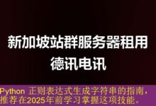 Python 正则表达式生成字符串的指南,推荐在2025年前学习掌握这项技能。-海外服务器