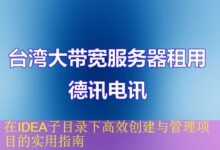 在IDEA子目录下高效创建与管理项目的实用指南-海外服务器